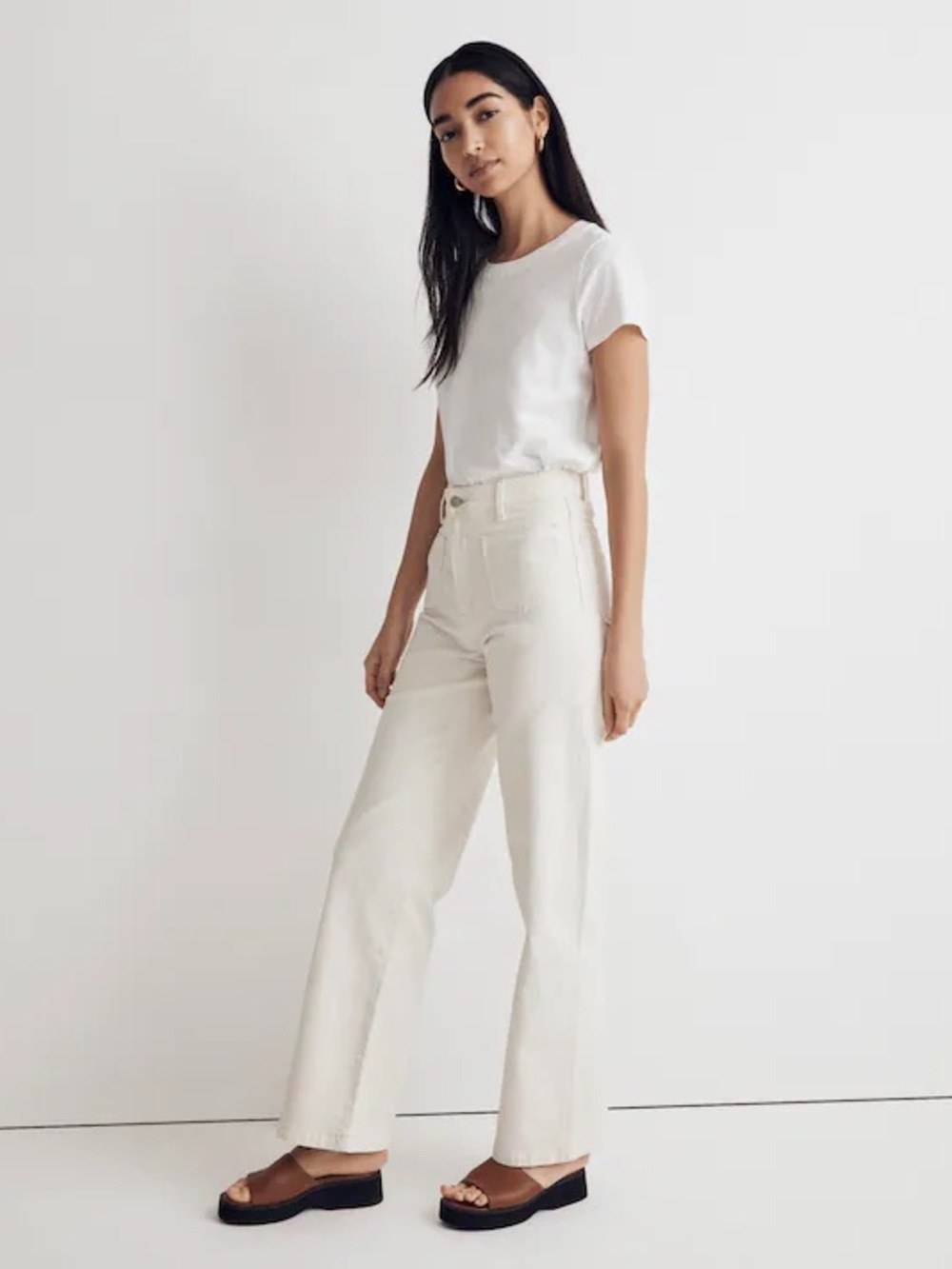 Madewell Perfect Vintage Wide-Leg Jean in Vintage Canvas: Patch-Pocket Edition
